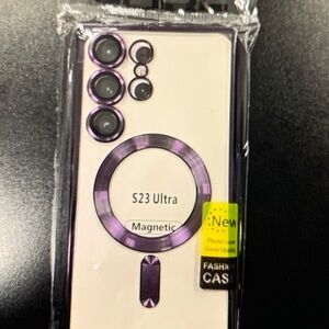 Elegant Purple Magnetic Case for S23 Ultra